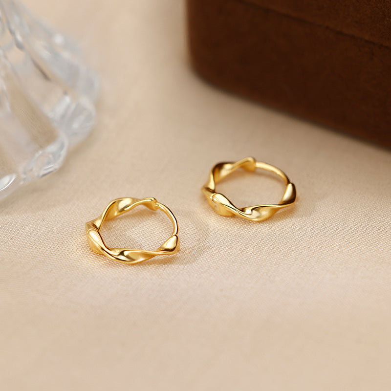 elegant spiral earrings