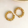 18k gold twisted-Thread Earrings