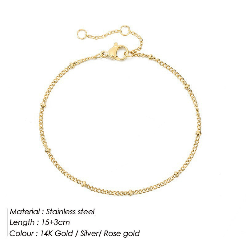 Beaded Bracelet 18k gold