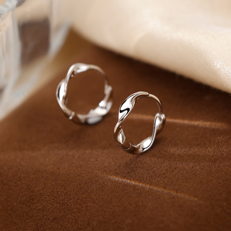 elegant spiral earrings