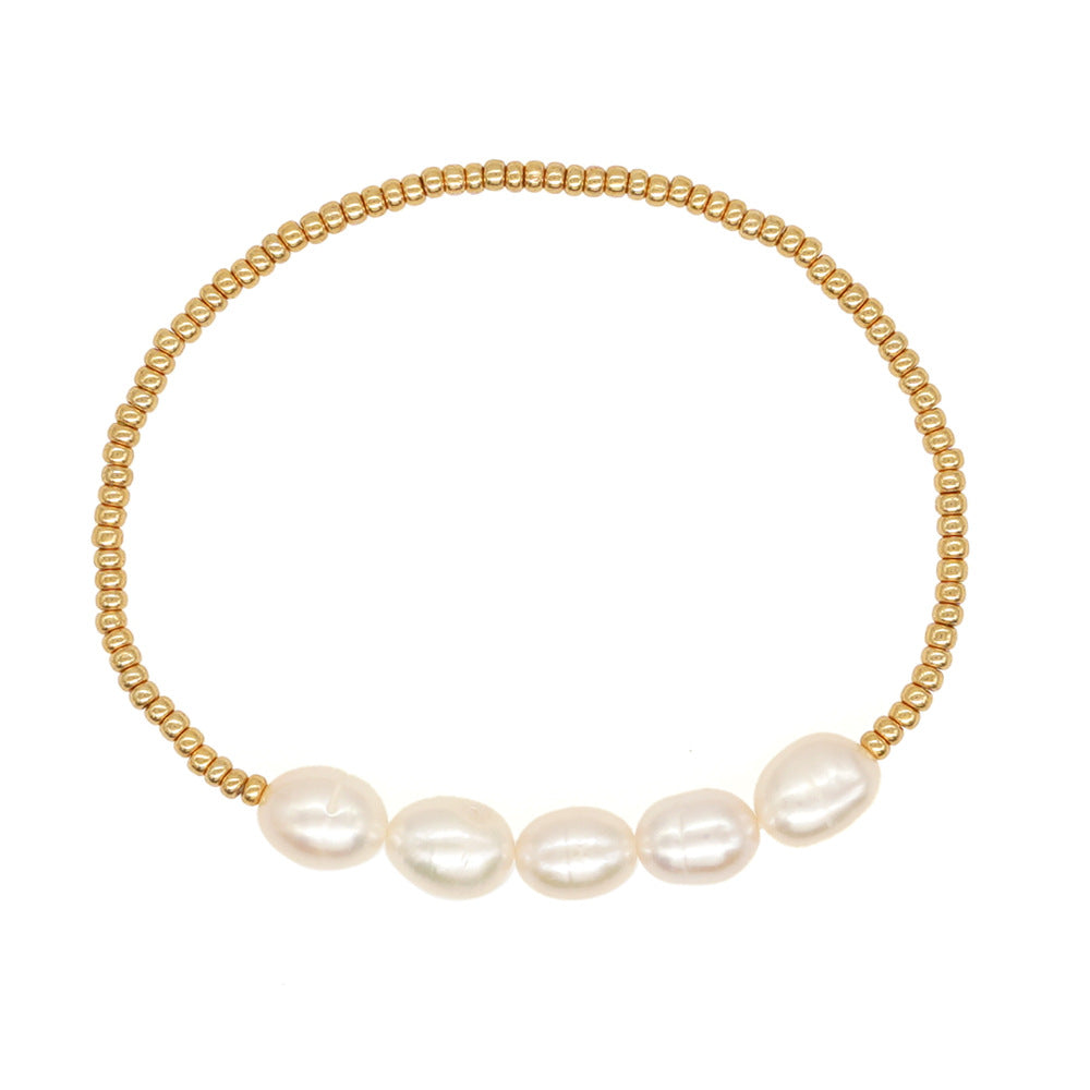 Pear combinations gold bracelets