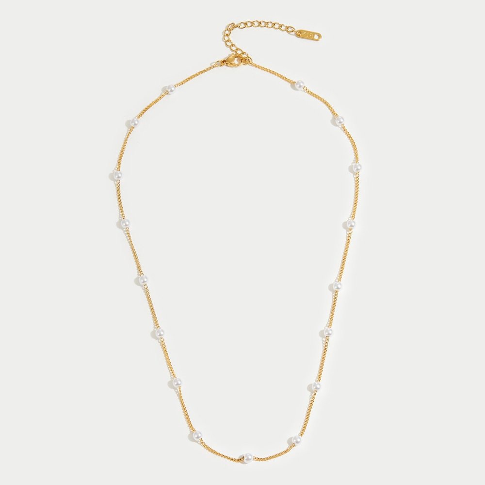 18k gold Pearl Necklace