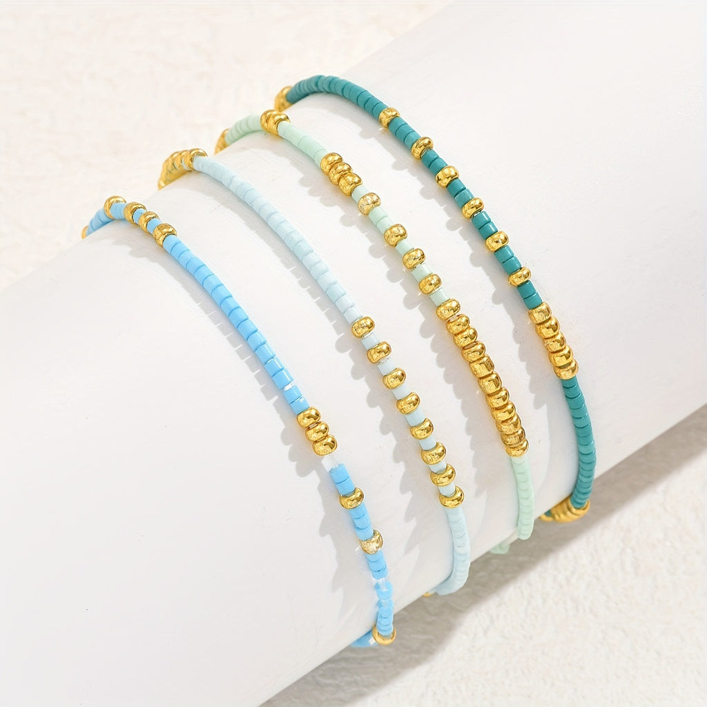 Bohemian Colorful Seed Bead Bracelet