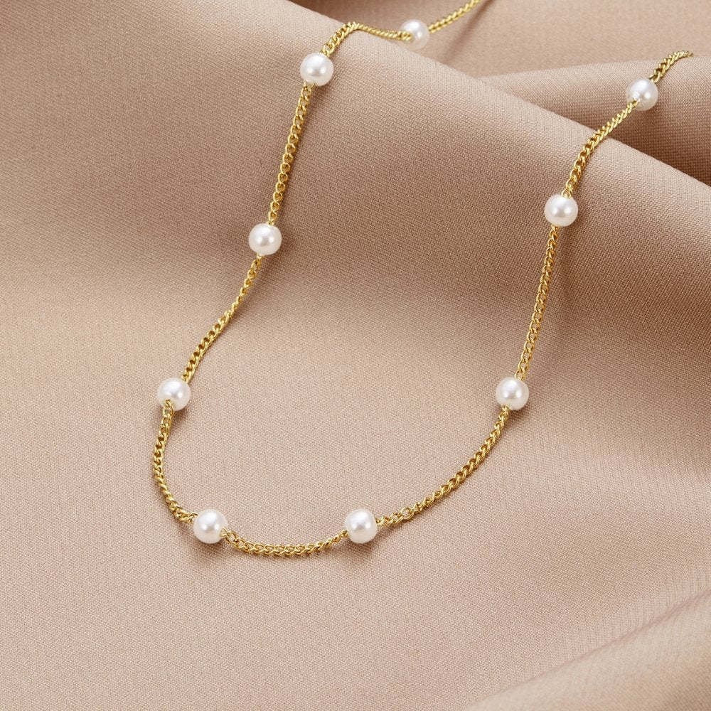 18k gold Pearl Necklace