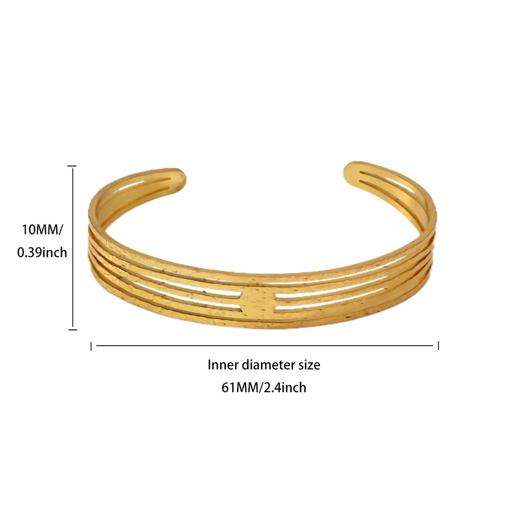 Hollow-out Geometric Line Bracelet