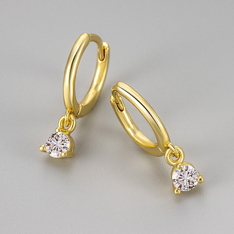 hanging diamond earrings