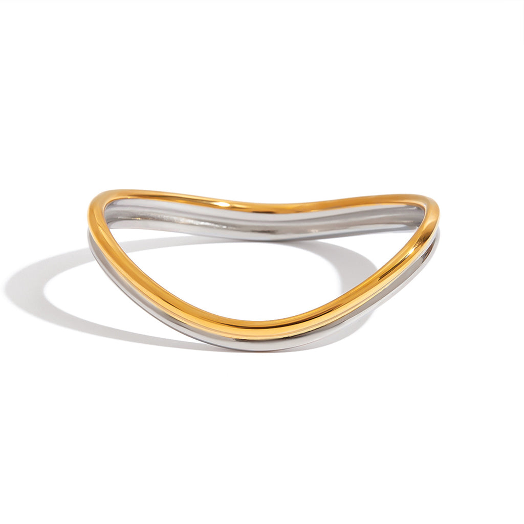 Twotone Double layer gold and silver Bracelet