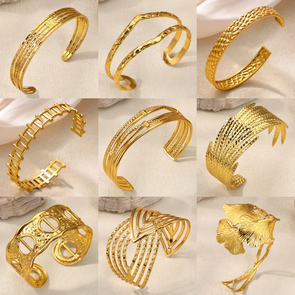 Hollow-out Geometric Line Bracelet