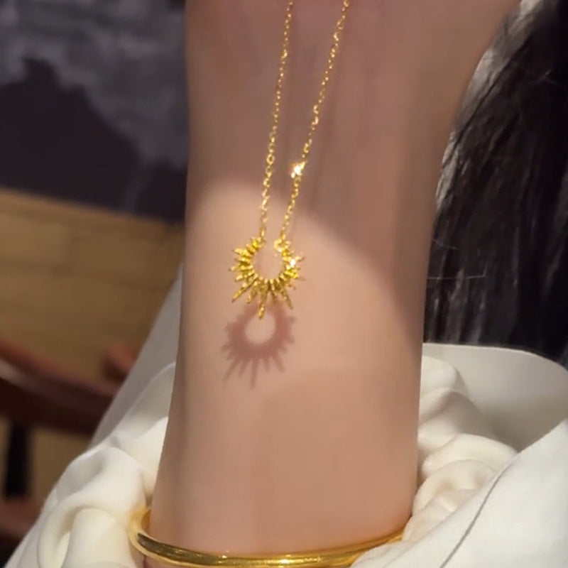 Royal sun 18k gold necklace