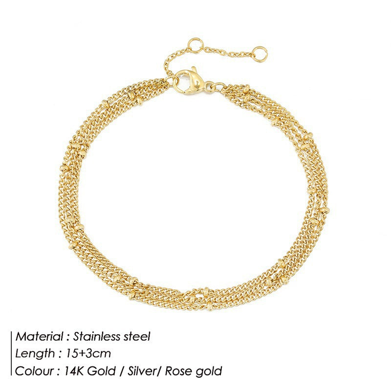 Beaded Bracelet 18k gold