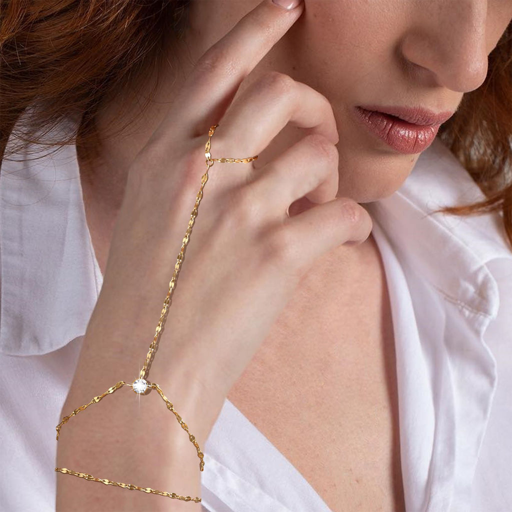 Lip Chain Double-layer Finger Chain