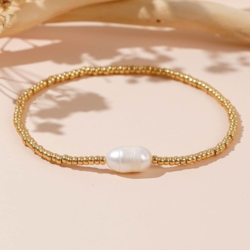 Pear combinations gold bracelets