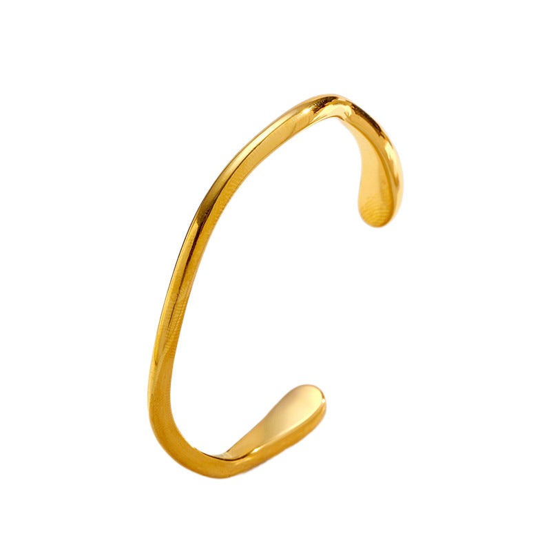 Simple 18k gold Cuff Bracelet