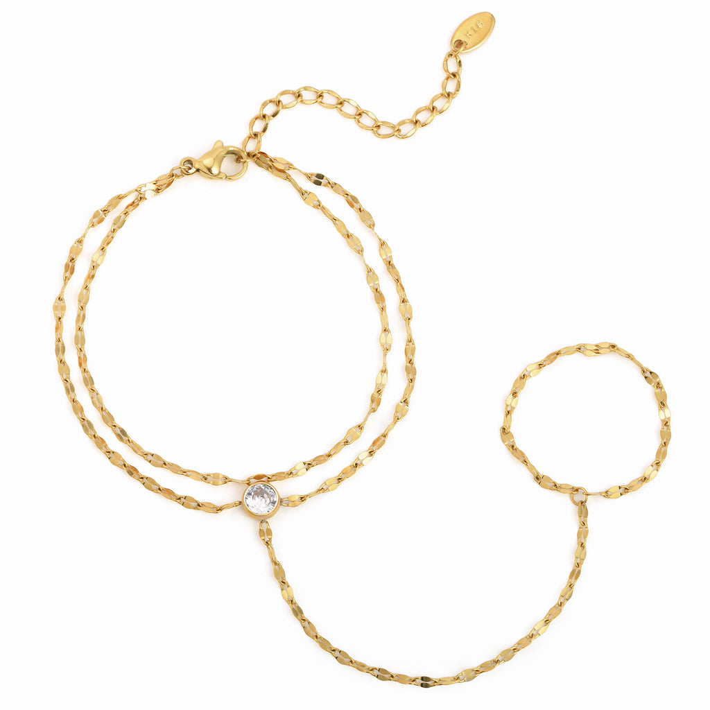 Lip Chain Double-layer Finger Chain