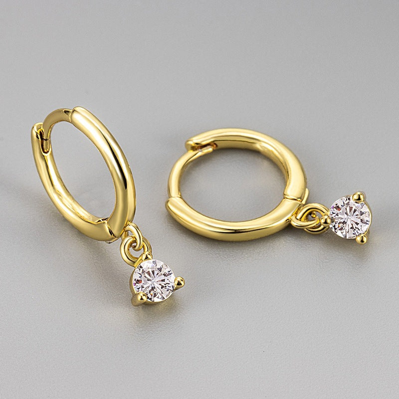 hanging diamond earrings