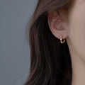 elegant spiral earrings