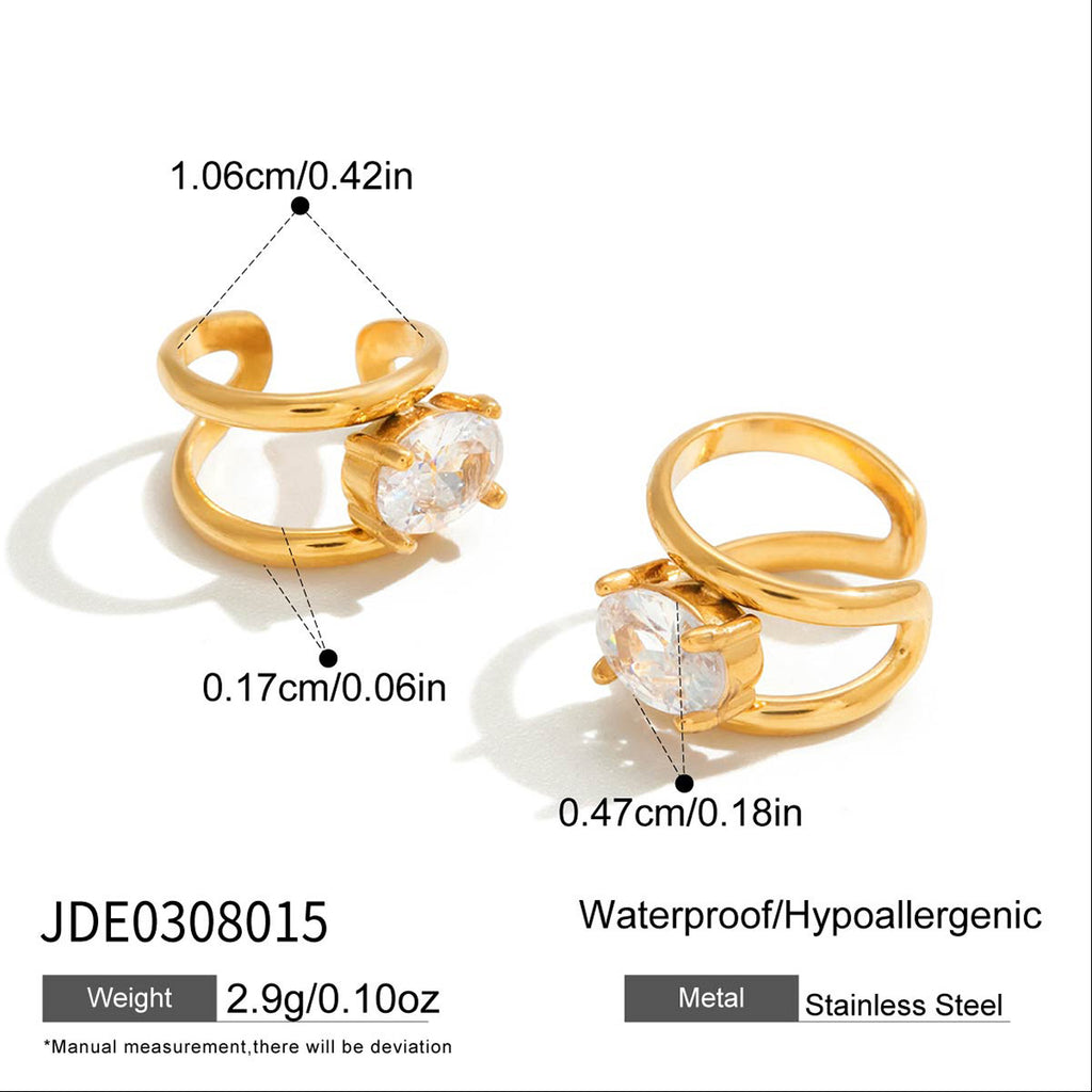 18k gold earrings