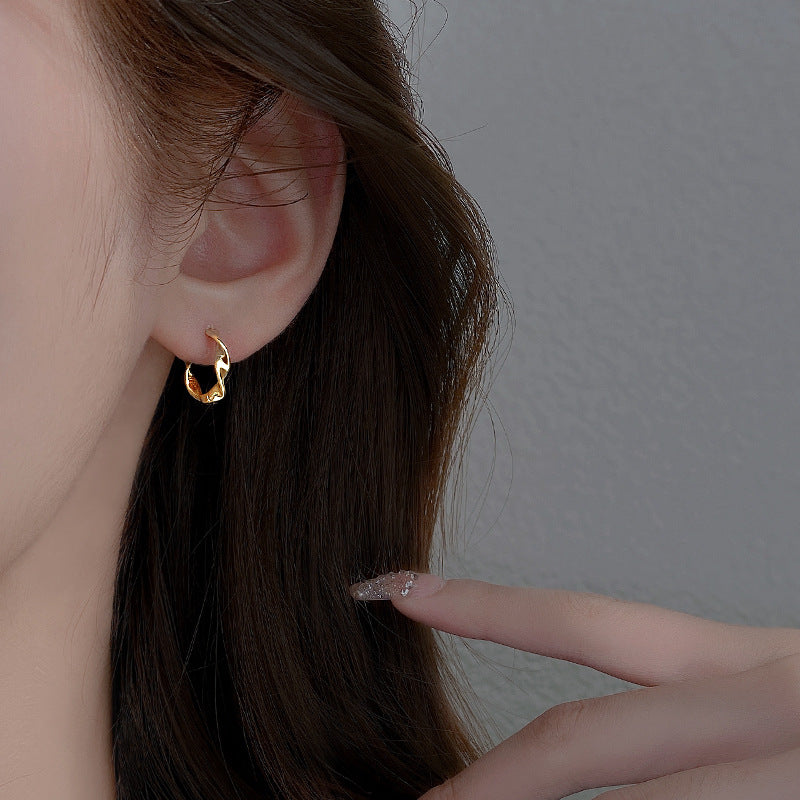 elegant spiral earrings