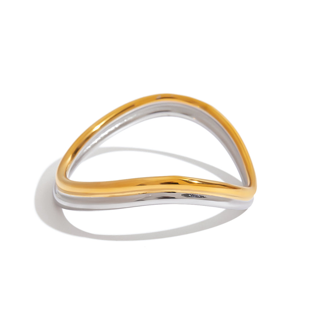 Twotone Double layer gold and silver Bracelet