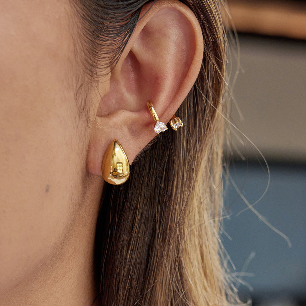 18k gold earrings