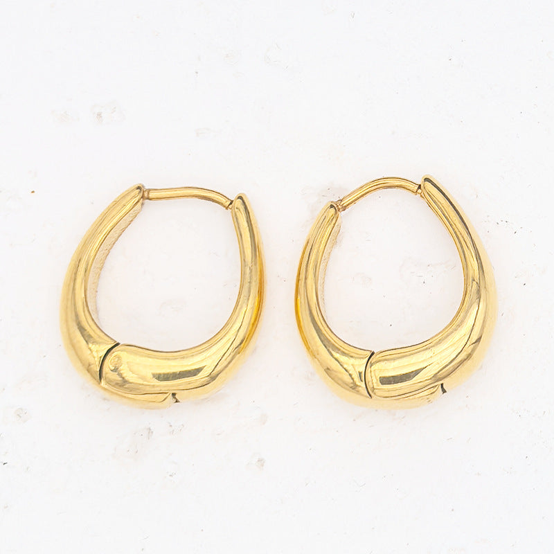 18k gold Vintage Geometric Waterdrop
