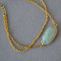 Natural Stone Doublelayer gold Chain Bracelet