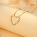 18k Gold Heart Necklace