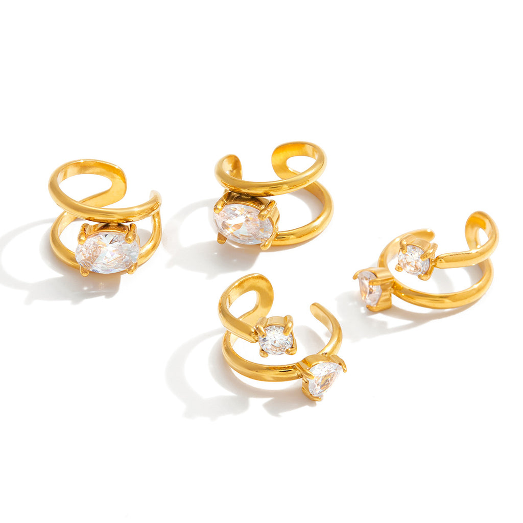 18k gold earrings