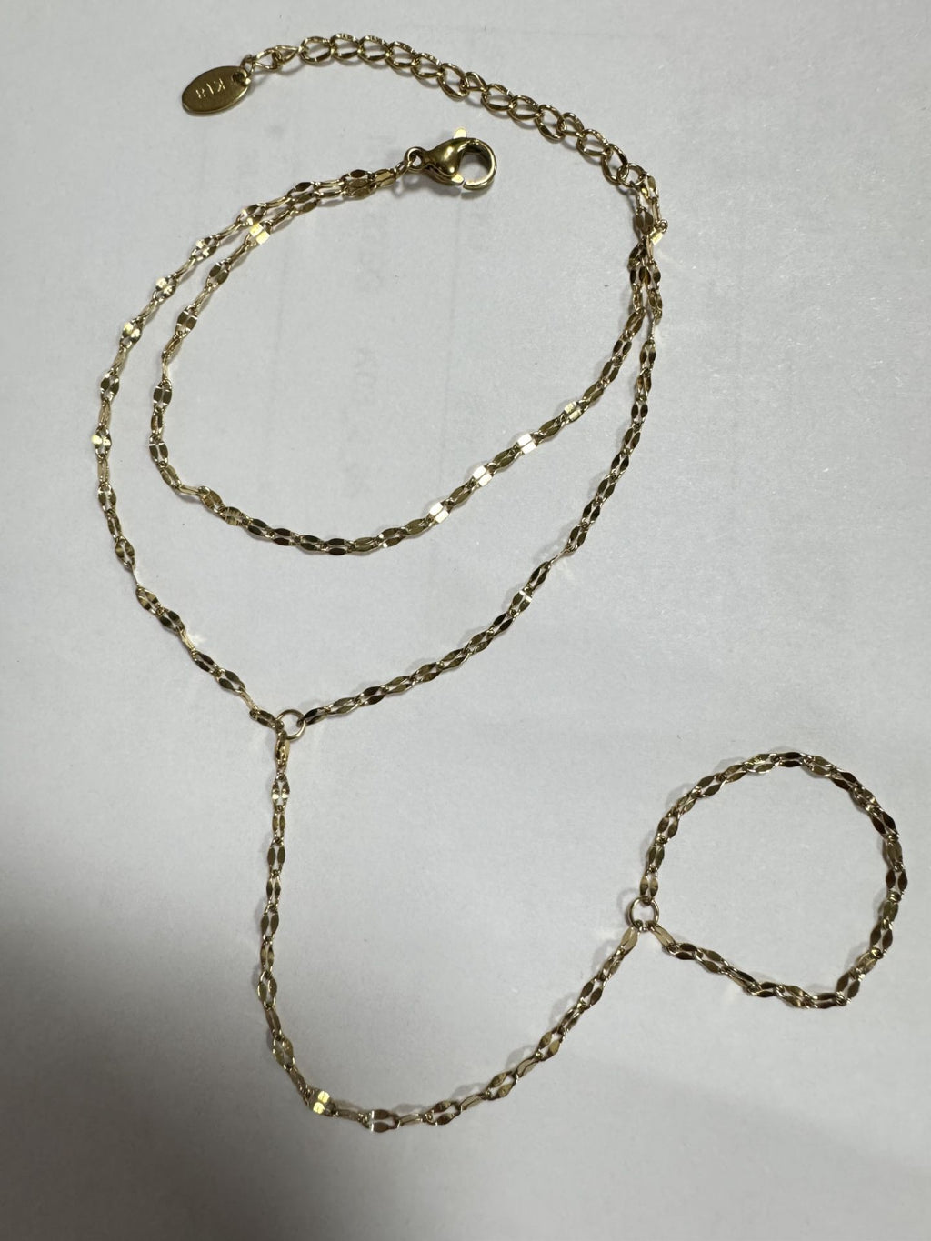 Lip Chain Double-layer Finger Chain