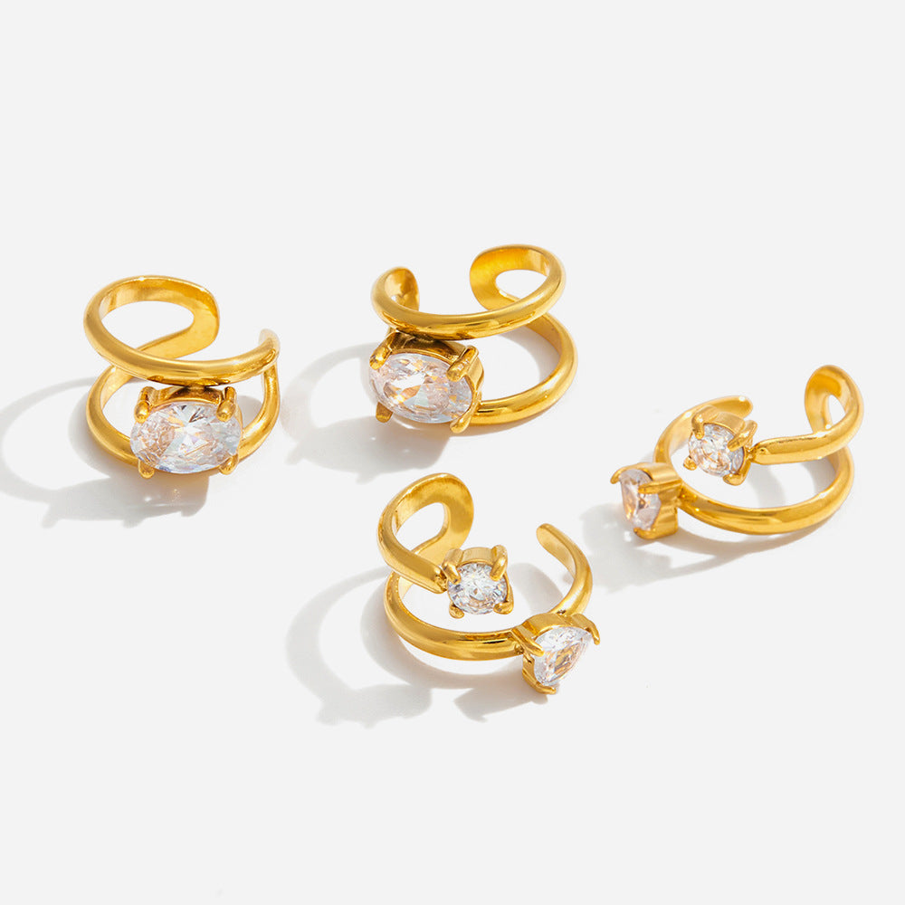 18k gold earrings