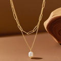 18k gold Double-layered Necklace