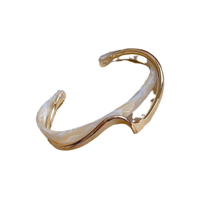 18k gold Panel Curved bracelet