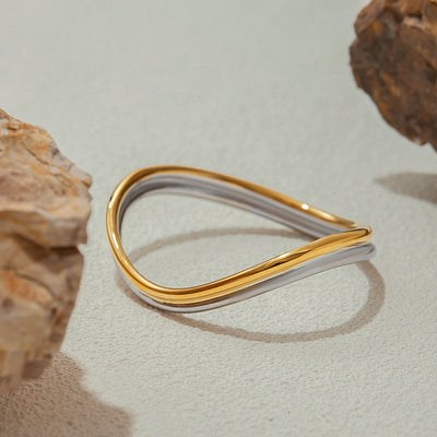 Twotone Double layer gold and silver Bracelet