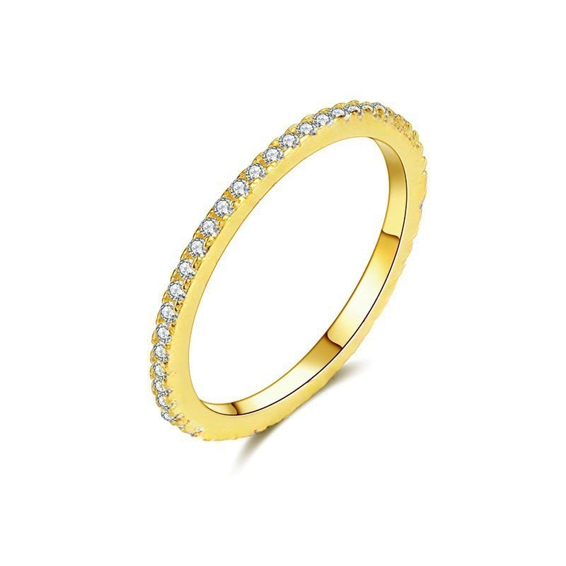 18k diamond rounded ring