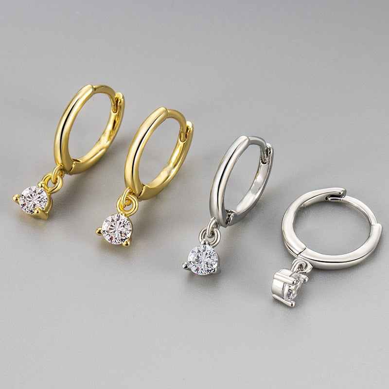 hanging diamond earrings