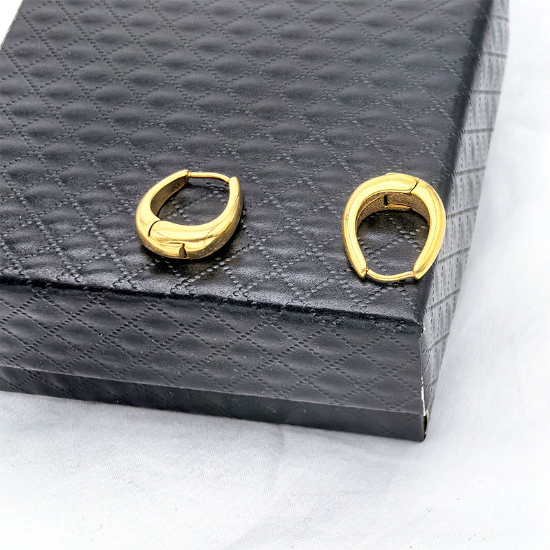 18k gold Vintage Geometric Waterdrop