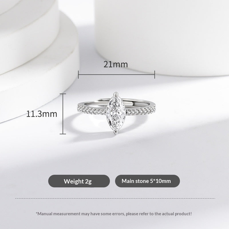 silver Horse-Eye Ring