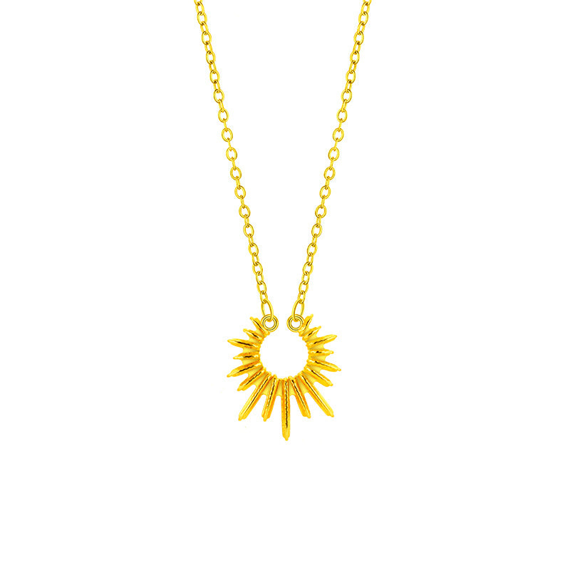 Royal sun 18k gold necklace
