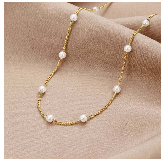 18k gold Pearl Necklace
