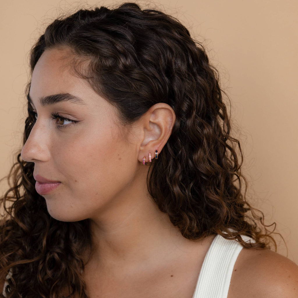 18k gold opal Patch earrings
