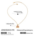 Gold Love Zircon Hammer M Pendant