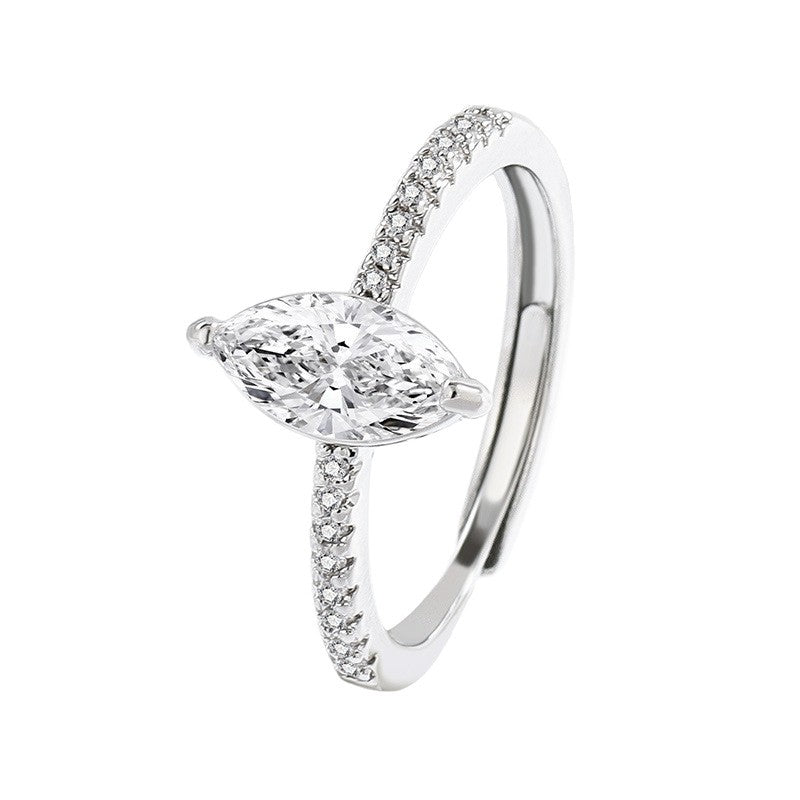 silver Horse-Eye Ring