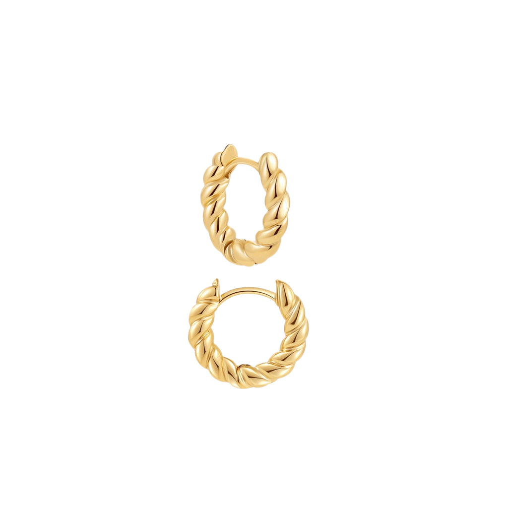 18k gold twisted-Thread Earrings