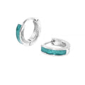 18k Green Oil-Drip Ear Clips