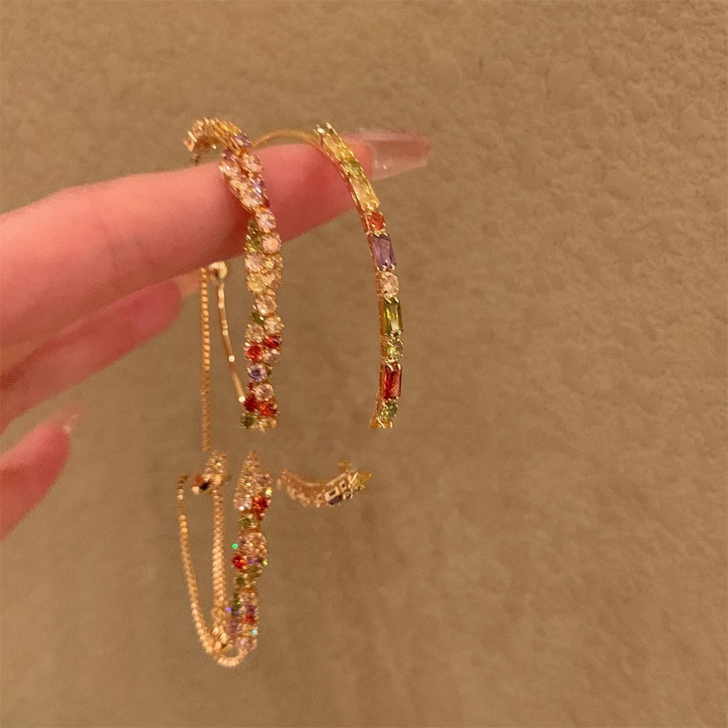 vintage colorful 18k gold bracelet