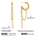 Minimalist 14k Chain Tassel Earrings