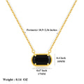 18k gold birthstone pendant necklace