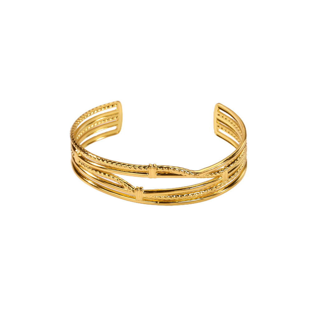 Hollow-out Geometric Line Bracelet